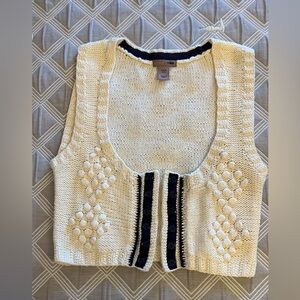 H&M Cream Knit crop top